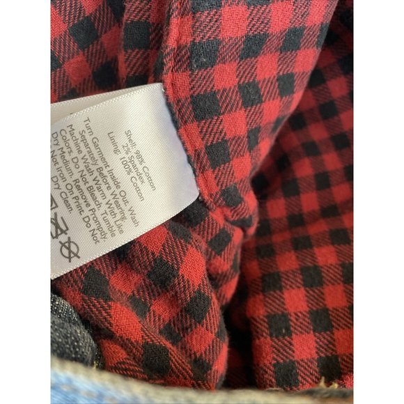 Eddie Bauer Flannel Lined Jeans Womens Sz 10 Boyfriend Fit Denim - Picture 8 of 8